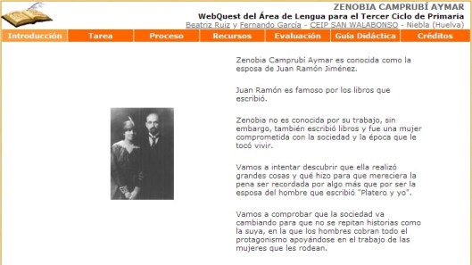 Zenobia Camprubí - WebQuest 2 Zenobia Camprubí - WebQuest 2